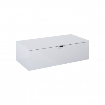 Cabinet vanity Elita Indus, 80cm, 1 drawer, white shine