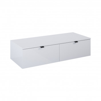 Cabinet vanity Elita Indus, 100cm, 1 drawer, white shine