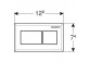 Pneumatyczny Flush button uruchamiający WC Geberit, dwudzielny, Sigma 8cm, shiny chromee