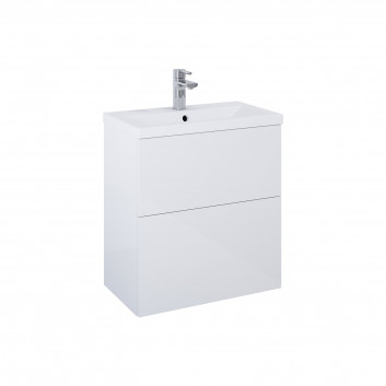 Set cabinet z umywalką Elita Kido, 50cm, 2 szuflady, white shine