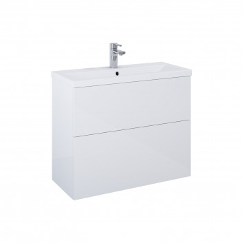 Set cabinet z umywalką Elita Kido, 60cm, 2 szuflady, white shine