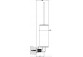 Brush WC Gessi Inciso, standing, white, finish chrome