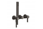 Mixer shower 3-hole Gessi Inciso, concealed, 2 wyjścia wody, Shower set, Warm Bronze Brushed PVD