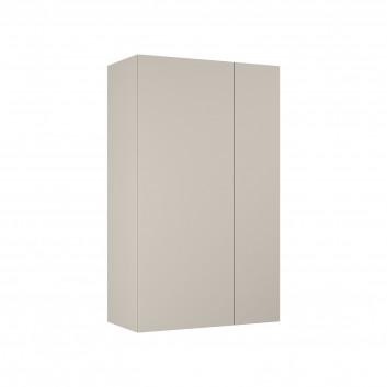 Wall mounted cabinet Elita For All, 50x12.6cm, 2 door, white mat