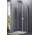Door Huppe Design Pure swing folding, szer. 100 cm, wys. 200 cm, fixing right, transparent glass with coating Anti-Plaque, silver profile mat