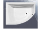 Asymmetric bathtub Ruben Amber corner, 180 x 130 x 54 cm, white, left/right, system hydromasażu Rexus