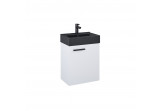 Set wall mounted cabinet z umywalką Elita Tiny, 45cm, 1 doors, white mat/black mat
