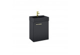Set wall mounted cabinet z umywalką Elita Tiny, 45cm, 1 doors, black mat