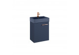 Set wall mounted cabinet z umywalką Elita Tiny, 45cm, 1 doors, navy blue mat