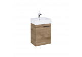 Set wall mounted cabinet z umywalką Elita Tiny, 45cm, 1 doors, oak canela/white shine