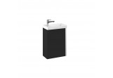 Set wall mounted cabinet z umywalką Elita Spring, 45cm, 1 doors, black mat