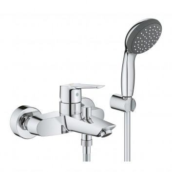 Bath tap Grohe Start, wall mounted, 2 wyjścia wody, Shower set, chrome