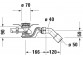 Set waste and overflow Duravit Quadroval