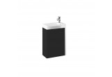 Set wall mounted cabinet z umywalką Elita Summer, 45cm, 1 doors, black mat