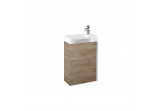 Set wall mounted cabinet z umywalką Elita Summer, 45cm, 1 doors, oak canela