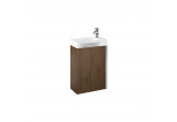 Set wall mounted cabinet z umywalką Elita Summer, 45cm, 1 doors, walnut lincoln
