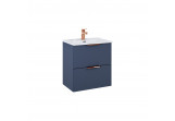 Set cabinet z umywalką Elita Street Plus, 50cm, 2 szuflady, navy blue mat