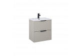 Set cabinet z umywalką Elita Street Plus, 50cm, 2 szuflady, fume mat