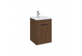 Set cabinet z umywalką Elita Qubo Plus, 40cm, 1 doors, walnut lincoln