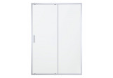 Door shower for recess installation Oltens Fulla, 120x195cm, glass transparent, profil chrome