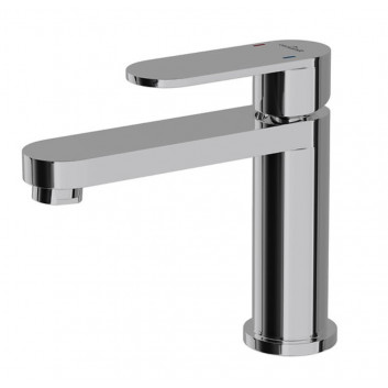 Washbasin faucet Cersanit Elio, standing, height 151mm, korek klik-klak, chrome