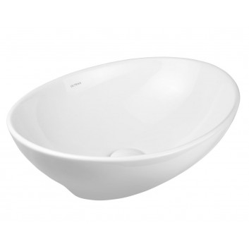 Countertop washbasin Oltens Etne, 40x33cm, without overflow, white