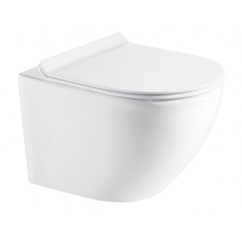 Wall-hung wc WC Oltens Hamnes PureRim, 52x35,5cm, powłoka SmartClean, white