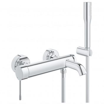 Bath tap Grohe Essence Professional, wall mounted, 2 wyjścia wody, chrome