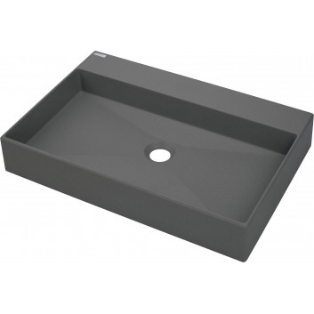 Countertop washbasin Deante Peonia, 55x35cm, without overflow, white