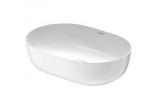 Countertop washbasin Duravit LUV, 50x34cm, oval, without overflow, white