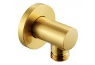 Shut-off valve Omnires, round rosette 5,5cm, gold szczotkowany