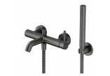 Shower mixer Omnires Y, wall mounted, single lever, black