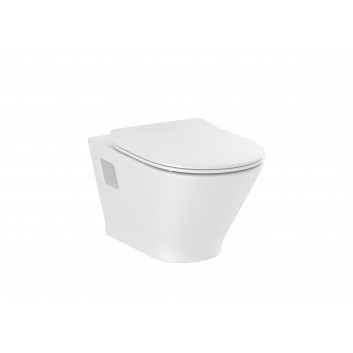 Close-coupled wc WC Roca Debba Round, drain poziomy, white