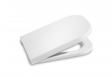 Toilet seat with soft closing Compacto Roca Gap Square, white
