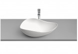 Countertop washbasin Roca Ohtake, 55x38,5cm, without overflow, FINECERAMIC, white mat
