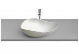 Countertop washbasin Roca Ohtake, 55x38,5cm, without overflow, FINECERAMIC, pearl