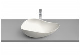 Countertop washbasin Roca Ohtake, 55x38,5cm, without overflow, FINECERAMIC, beżowy