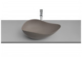 Countertop washbasin Roca Ohtake, 55x38,5cm, without overflow, FINECERAMIC, cafe
