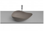Countertop washbasin Roca Ohtake, 55x38,5cm, without overflow, FINECERAMIC, cafe