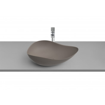 Countertop washbasin Roca Ohtake, 55x38,5cm, without overflow, FINECERAMIC, white