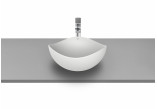 Countertop washbasin Roca Ohtake, 38x38cm, without overflow, FINECERAMIC, white shine