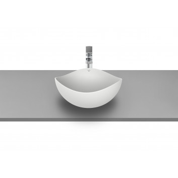 Countertop washbasin Roca Ohtake, 55x38,5cm, without overflow, FINECERAMIC, white shine