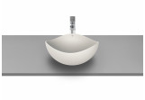 Countertop washbasin Roca Ohtake, 38x38cm, without overflow, FINECERAMIC, beżowy
