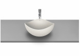 Countertop washbasin Roca Ohtake, 38x38cm, without overflow, FINECERAMIC, beżowy