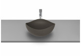 Countertop washbasin Roca Ohtake, 38x38cm, without overflow, FINECERAMIC, cafe