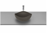 Countertop washbasin Roca Ohtake, 38x38cm, without overflow, FINECERAMIC, cafe