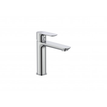 Washbasin faucet Roca Cala, standing, height 161mm, without pop, Cold Start, chrome