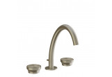 3-hole washbasin faucet Gessi Origini, standing, height 243mm, korek automatyczny, chrome