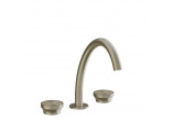 3-hole washbasin faucet Gessi Origini, standing, height 243mm, without pop, chrome