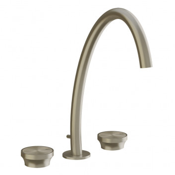 3-hole washbasin faucet Gessi Origini, standing, height 243mm, korek automatyczny, chrome